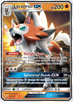 Lycanroc-GX 82/181 — Team Up