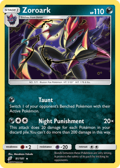 Zoroark 91/181 — Team Up