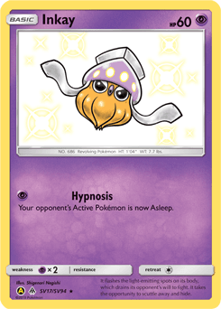 Inkay SV17/94 — Hidden Fates Shiny Vault