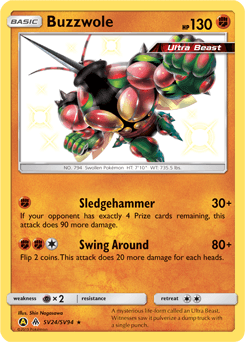 Buzzwole SV24/94 — Hidden Fates Shiny Vault