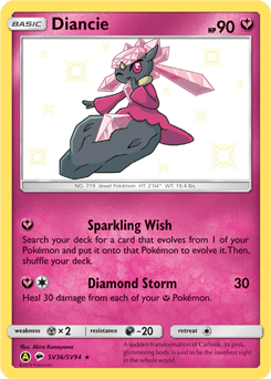 Diancie SV36/94 — Hidden Fates Shiny Vault