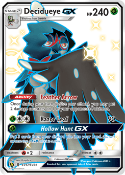 Decidueye-GX SV47/94 — Hidden Fates Shiny Vault
