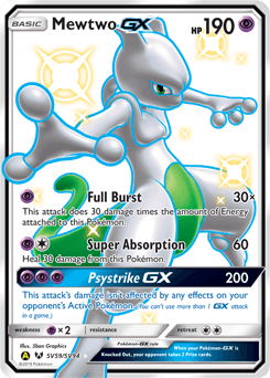 Mewtwo-GX SV59/94 — Hidden Fates Shiny Vault