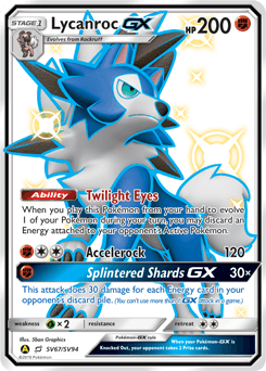 Lycanroc-GX SV67/94 — Hidden Fates Shiny Vault