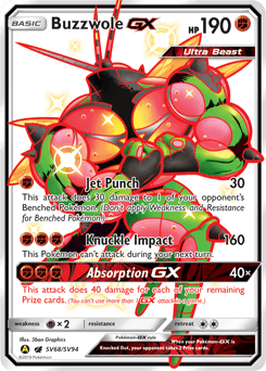 Buzzwole-GX SV68/94 — Hidden Fates Shiny Vault