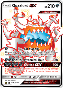 Guzzlord-GX SV71/94 — Hidden Fates Shiny Vault