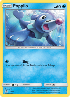 Popplio SM03/248 — SM Black Star Promos