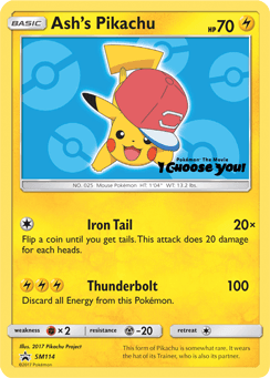Ash's Pikachu SM114/248 — SM Black Star Promos