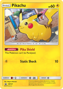 Pikachu SM157/248 — SM Black Star Promos
