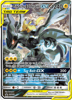 Pikachu & Zekrom-GX SM168/248 — SM Black Star Promos