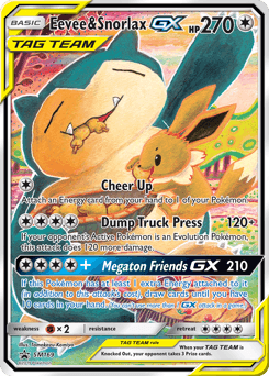 Eevee & Snorlax-GX SM169/248 — SM Black Star Promos