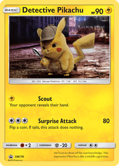 Detective Pikachu SM170/248 — SM Black Star Promos