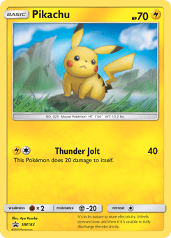 Pikachu SM183/248 — SM Black Star Promos