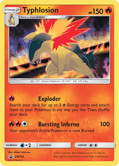 Typhlosion SM185/248 — SM Black Star Promos
