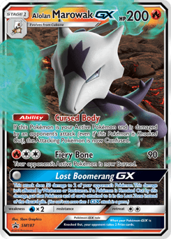 Alolan Marowak-GX SM187/248 — SM Black Star Promos