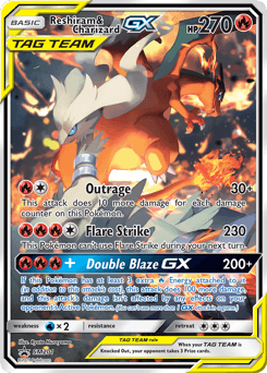 Reshiram & Charizard-GX SM201/248 — SM Black Star Promos