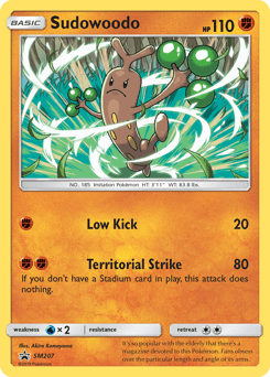 Sudowoodo SM207/248 — SM Black Star Promos