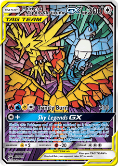 Moltres & Zapdos & Articuno-GX SM210/248 — SM Black Star Promos