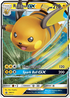 Raichu-GX SM213/248 — SM Black Star Promos
