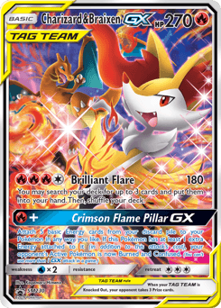 Charizard & Braixen-GX SM230/248 — SM Black Star Promos