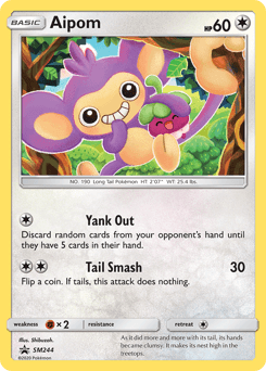 Aipom SM244/248 — SM Black Star Promos