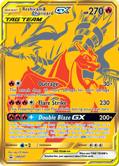 Reshiram & Charizard-GX SM247/248 — SM Black Star Promos