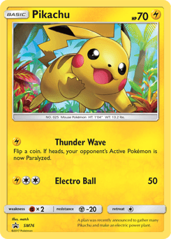 Pikachu SM76/248 — SM Black Star Promos