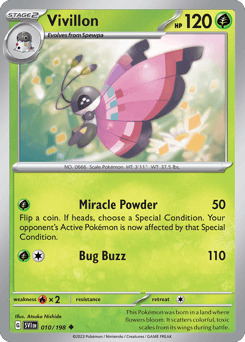 Vivillon 10/198 — Scarlet & Violet