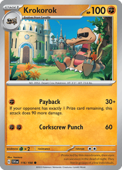 Krokorok 116/198 — Scarlet & Violet