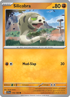 Silicobra Pokémon card