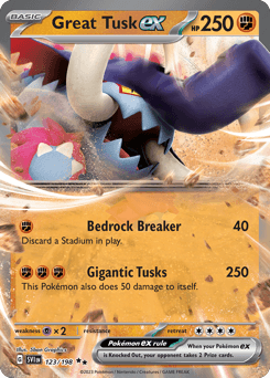 Great Tusk ex 123/198 — Scarlet & Violet