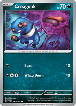 Croagunk 130/198 — Scarlet & Violet