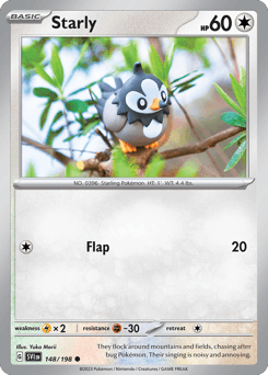 Starly Pokémon card