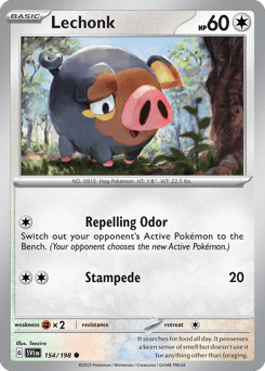 Lechonk 154/198 — Scarlet & Violet