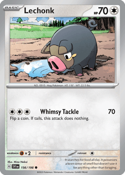 Lechonk 156/198 — Scarlet & Violet