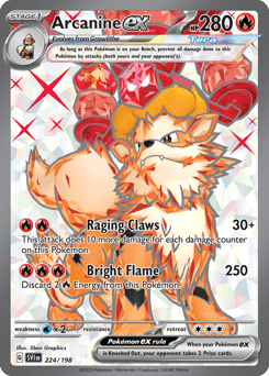 Arcanine ex 224/198 — Scarlet & Violet
