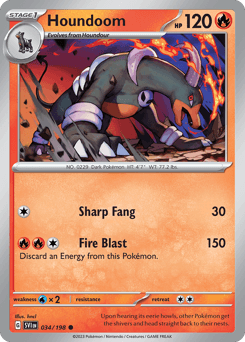 Houndoom 34/198 — Scarlet & Violet