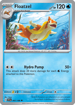 Floatzel 47/198 — Scarlet & Violet