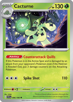 Cacturne Pokémon card