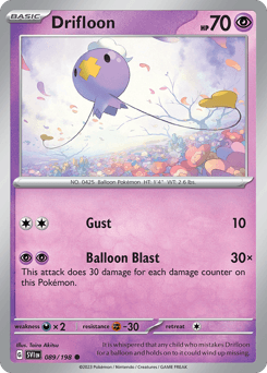 Drifloon 89/198 — Scarlet & Violet