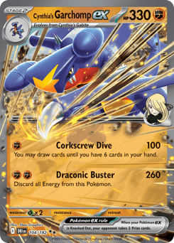 Cynthia's Garchomp ex 104/182 — Destined Rivals