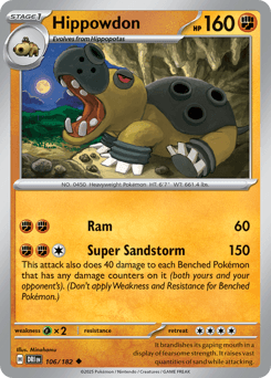 Hippowdon 106/182 — Destined Rivals