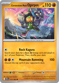 Cornerstone Mask Ogerpon 111/182 — Destined Rivals