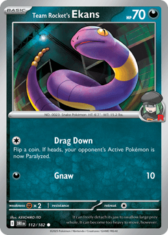 Team Rocket's Ekans 112/182 — Destined Rivals
