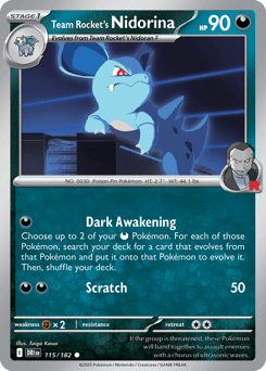 Team Rocket's Nidorina 115/182 — Destined Rivals