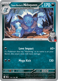 Team Rocket's Nidoqueen 116/182 — Destined Rivals