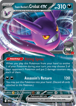 Team Rocket's Crobat ex 122/182 — Destined Rivals