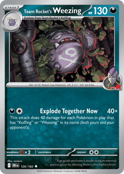 Team Rocket's Weezing 126/182 — Destined Rivals