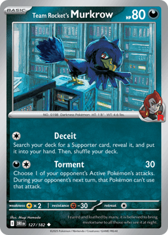 Team Rocket's Murkrow 127/182 — Destined Rivals