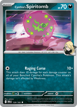 Cynthia's Spiritomb 129/182 — Destined Rivals